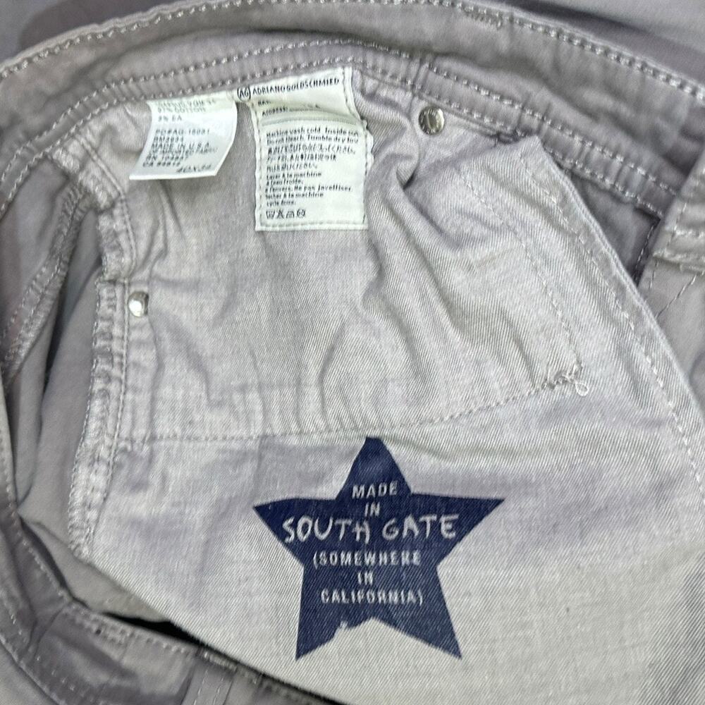 Adriano Goldschmied Mens The Protege AG Jeans Sz 40x34 Stone Gray straight leg - Picture 9 of 12